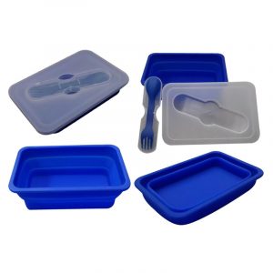caravan accessories lunch box with spork