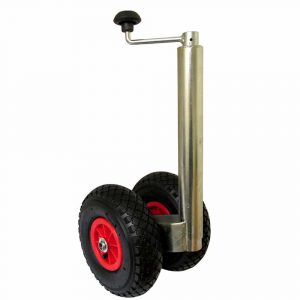 caravan accessories jockey wheel pneumatic twin