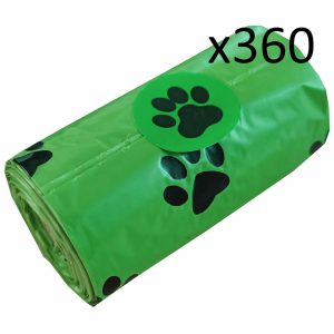 caravan accessories Biodegradable Dog Poo Bags x 360 24 Rolls Extra Large Strong Waste Poop Roll