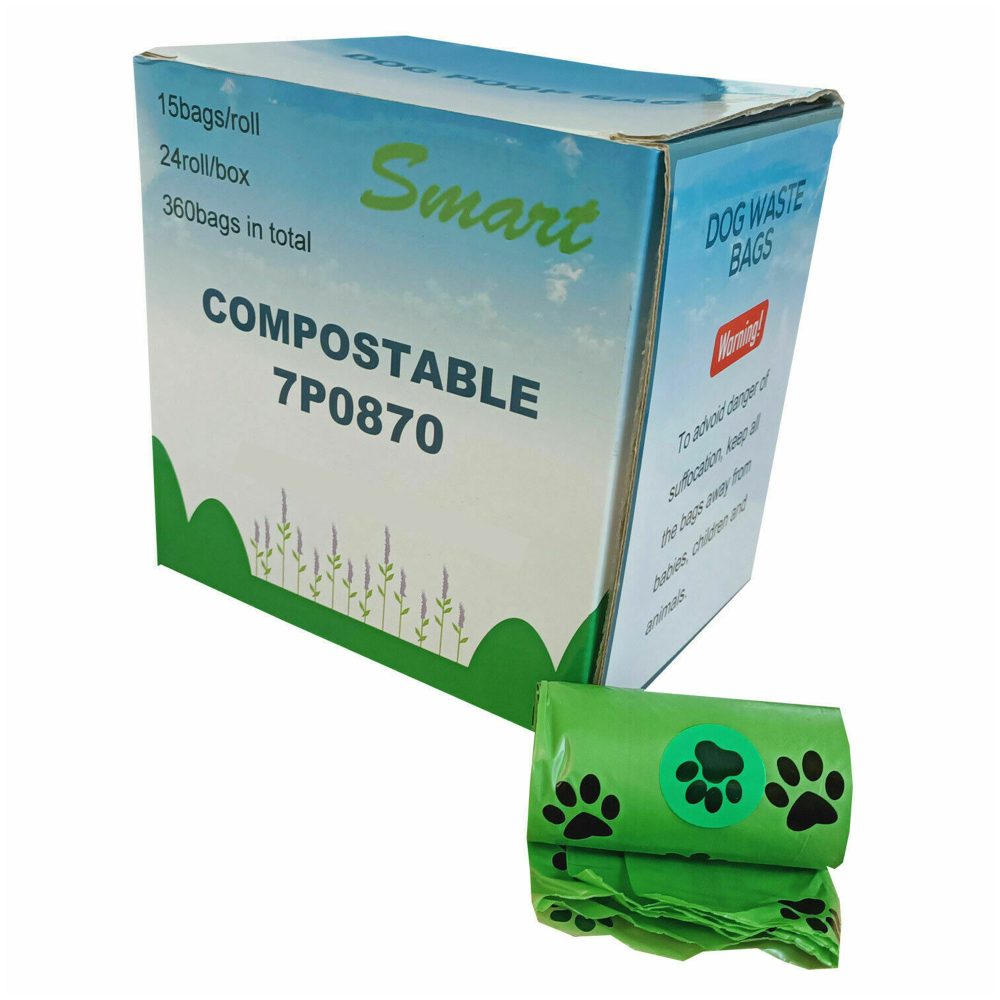 caravan accessories Compostable Dog Poo Bags x 360 (24 rolls) Extra Large Strong Waste Poop Roll 2